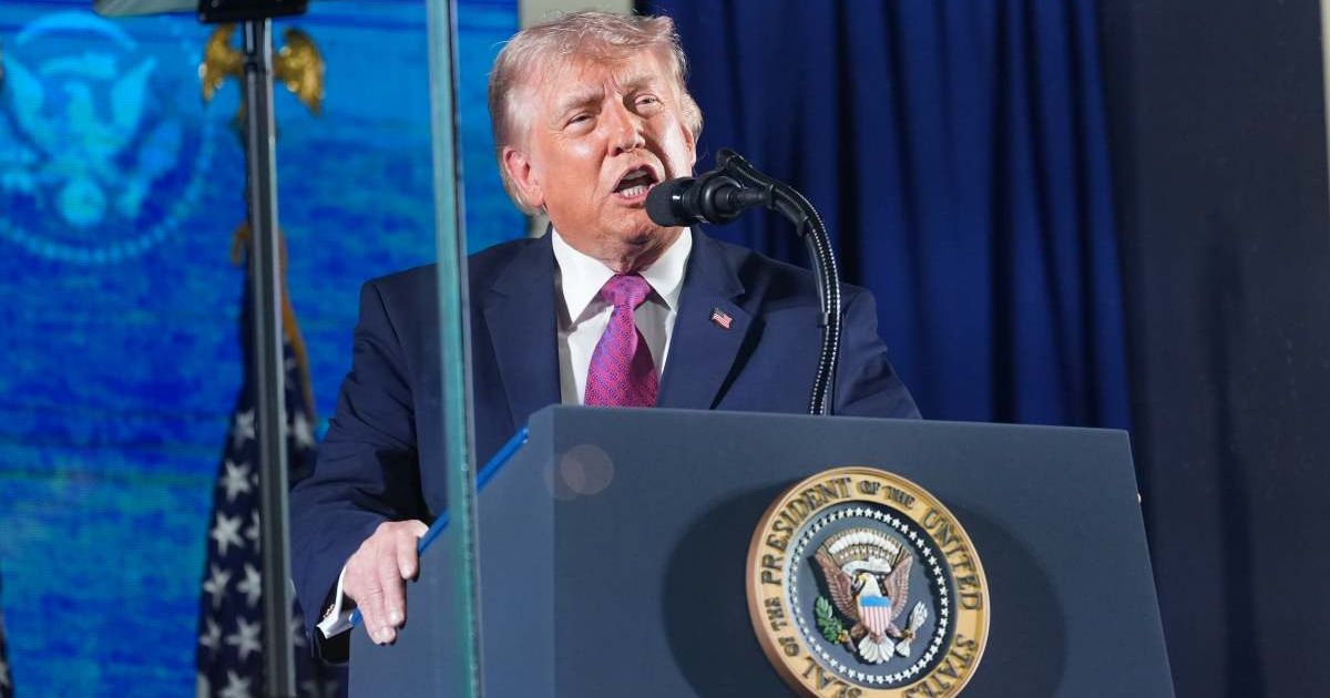President Donald Trump speaks at Mount Rushmore National Memorial, Friday, July 3, 2026, near Keystone, SD (AP Photo)