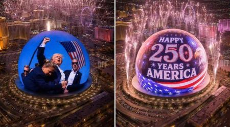 Fact Check: Did Las Vegas Sphere display visuals featuring Trump during America 250 celebration?