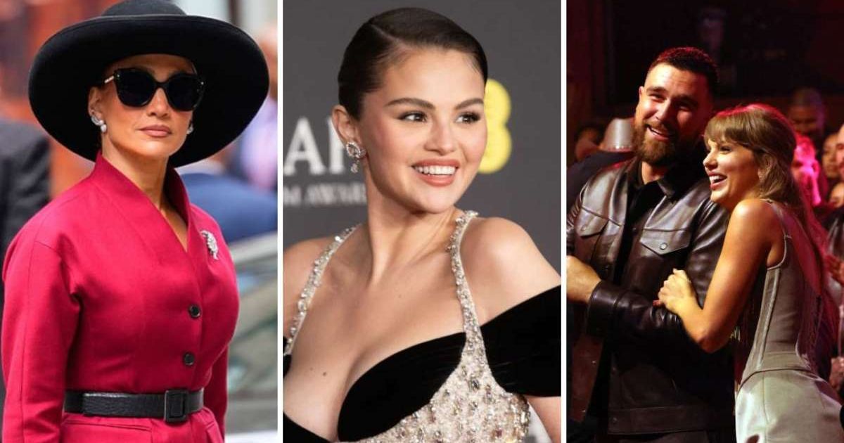 Jennifer Lopez and Selena Gomez were among the stars who showcased standout fashion at the Swift-Kelce wedding (XNY/Star Max/GC Images, Samir Hussein/WireImage, Getty Images)
