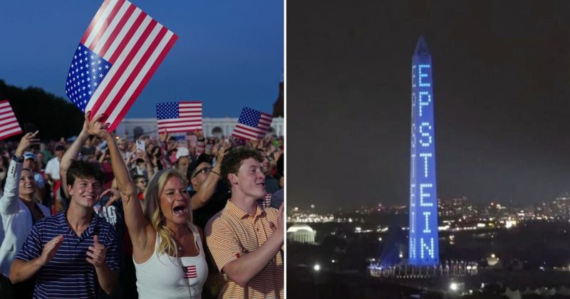Fact Check: Was 'Epstein' projected onto the Washington Monument on July 4th?