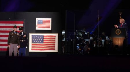 Trump unveils two of the nation's oldest flags at America 250: 'These are the real deal'
