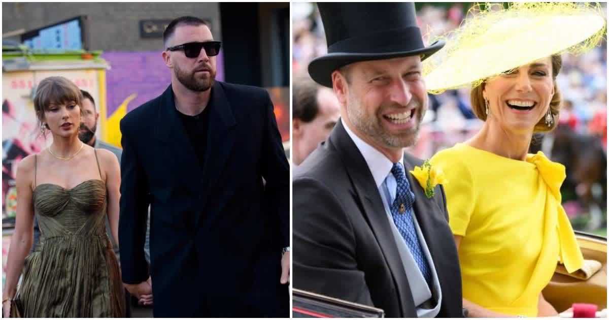 Prince William and Kate Middleton reportedly met Taylor Swift and Travis Kelce privately before skipping their Madison Square Garden wedding (Getty Images)