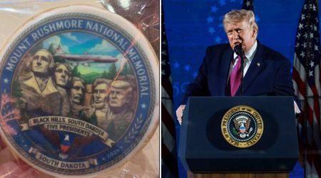 Don Jr’s wife Bettina honors father-in-law with cookies featuring his face on Mount Rushmore