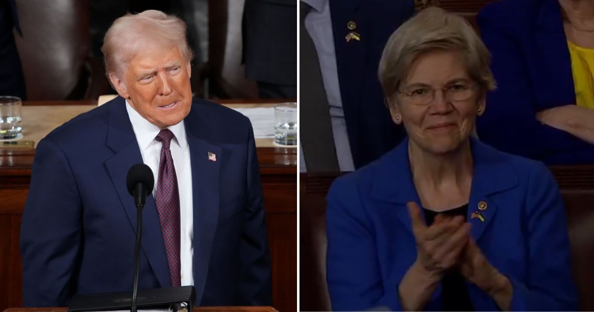 Sen Elizabeth Warren marked the first anniversary of President Donald Trump's One Big Beautiful Bill with a video criticizing its long-term impact (Andrew Harnik/Getty Images, Chip Somodevilla/Getty Images)