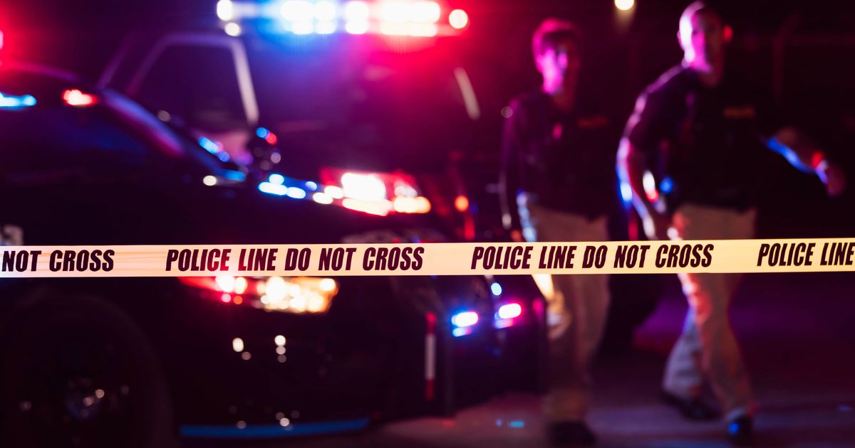 Police investigate the scene after a gunman opens fire during a family Independence Day barbecue in Brooklyn's Coney Island (Getty Images)