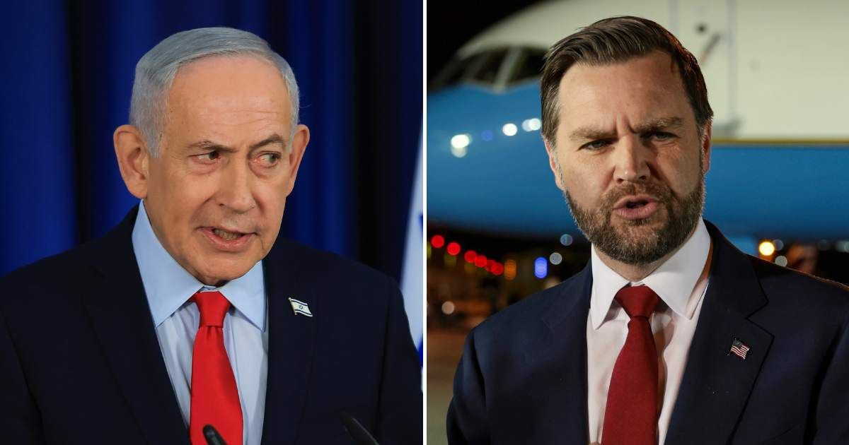Israeli Prime Minister Benjamin Netanyahu rejected Vice President JD Vance's claim, saying Israel had strong alliances with several countries (AP Photo)