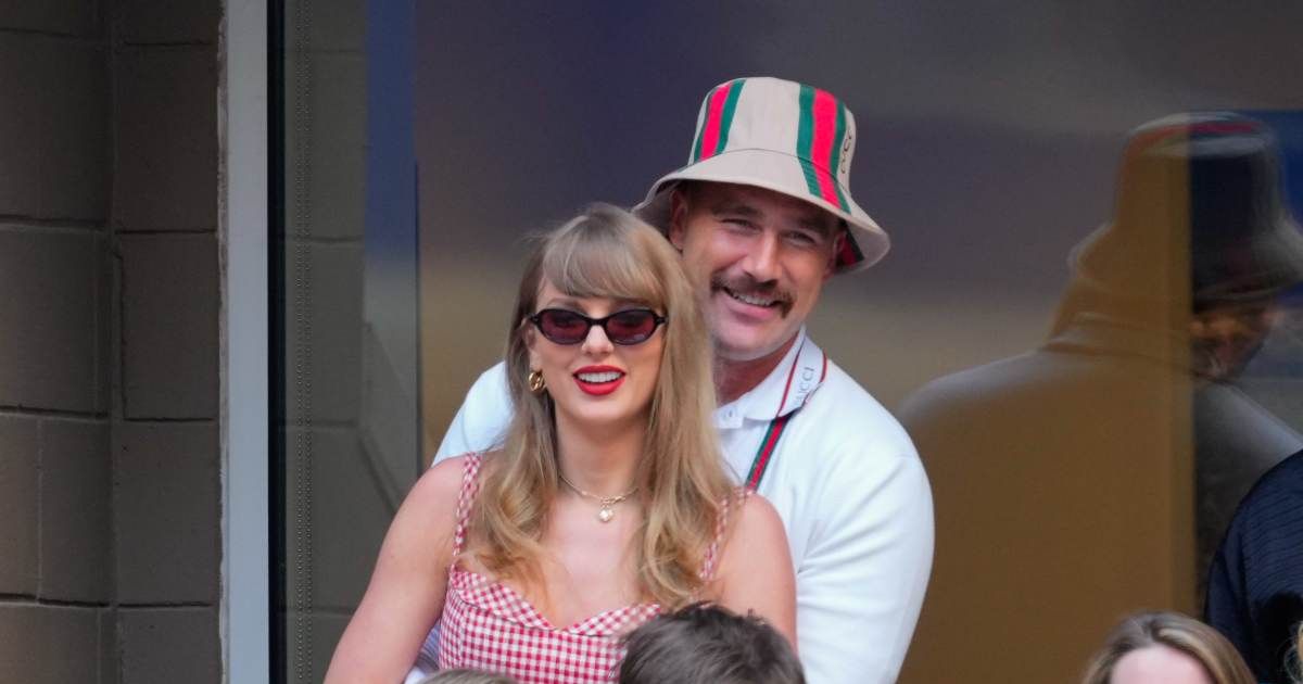 Taylor Swift and Travis Kelce's intimate wedding was packed with luxurious touches, and the latest details reveal the extravagant gifts guests took home (Getty IMgaes)