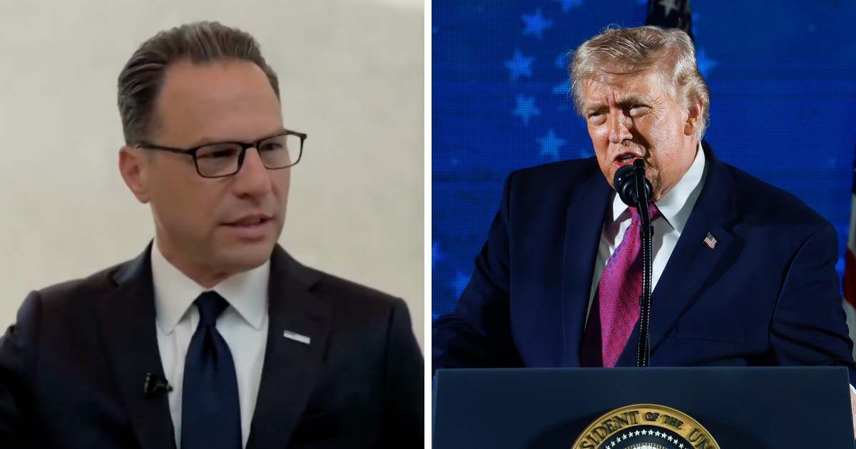 Josh Shapiro warned against President Trump’s growing powers (X@cnn, Getty Images)