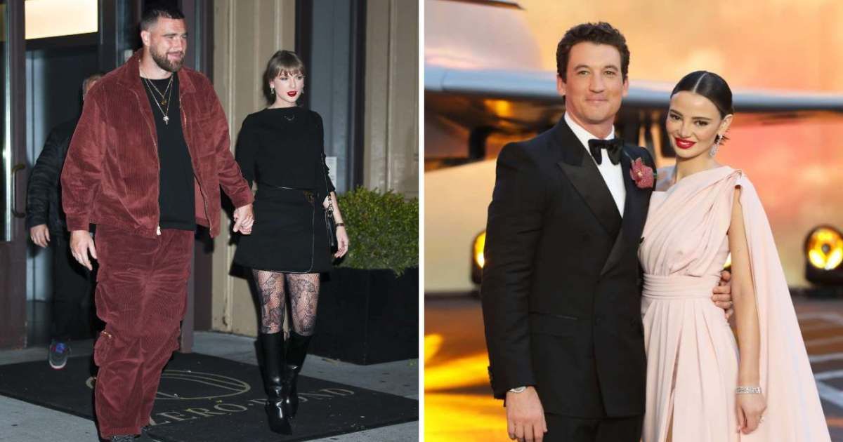 Miles Teller and Keleigh Sperry were nowhere to be seen at Taylor Swift and Travis Kelce's Madison Square Garden wedding (Getty Images, Lia Toby/Getty Images for Paramount Pictures)