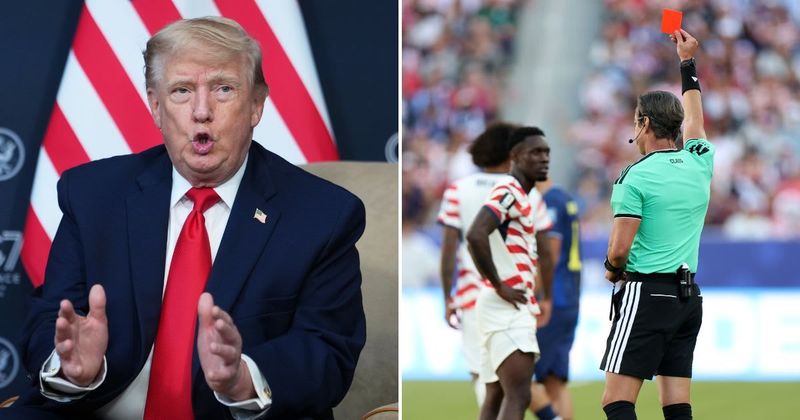 Trump slams 'a little bit suspect' FIFA referee who gave Balogun a red card at World Cup