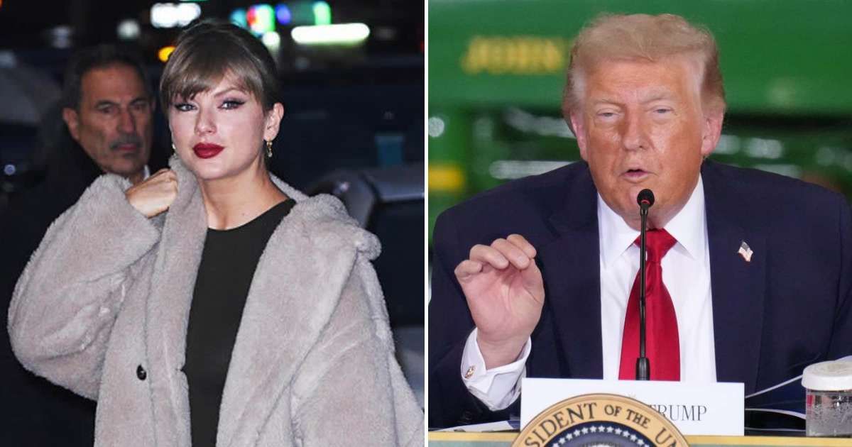 President Donald Trump compared his popularity on TikTok to Taylor Swift's during an Oval Office event on Monday, July 6, 2026, claiming that the new numbers had been sent to him (Getty Images)