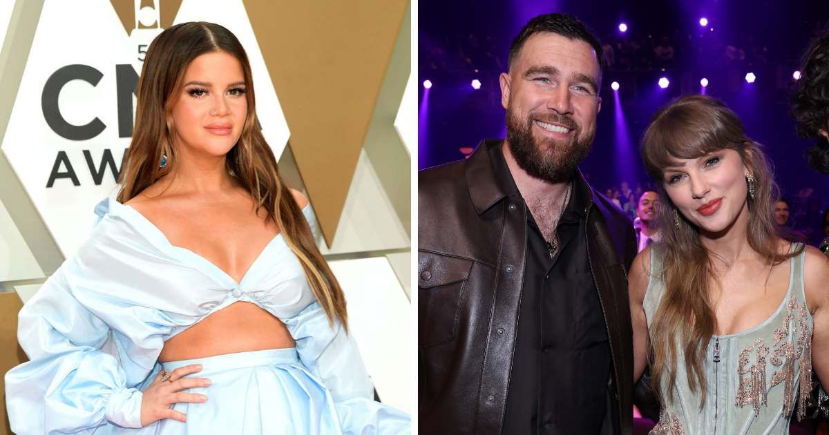 Maren Morris smiled while recalling her son's unexpected reaction after she returned from Taylor Swift and Travis Kelce's wedding (Getty Images)