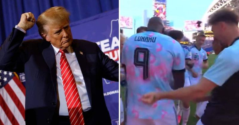 'Overturn this': Belgium stars do Donald Trump dance after 4-1 World Cup rout of USA