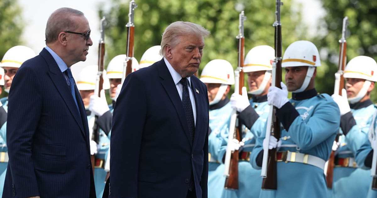 President Donald Trump addressed the possibility of selling F-35 fighter jets to Turkey during discussions surrounding the NATO summit. (Chris McGrath/Getty Images)