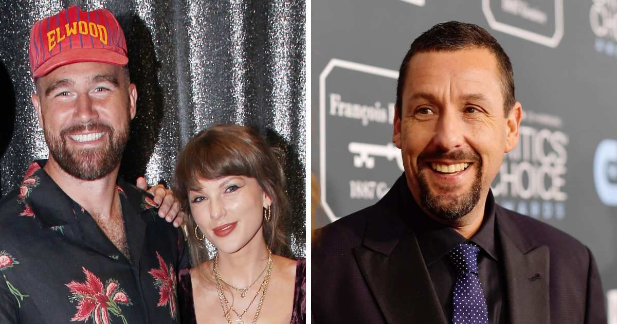 Adam Sandler and Travis Kelce became friends while filming 'Happy Gilmore 2.' Kelce praised Sandler as 'every bit as cool off the screen,' before Sandler officiated his wedding to Taylor Swift (Getty Images)