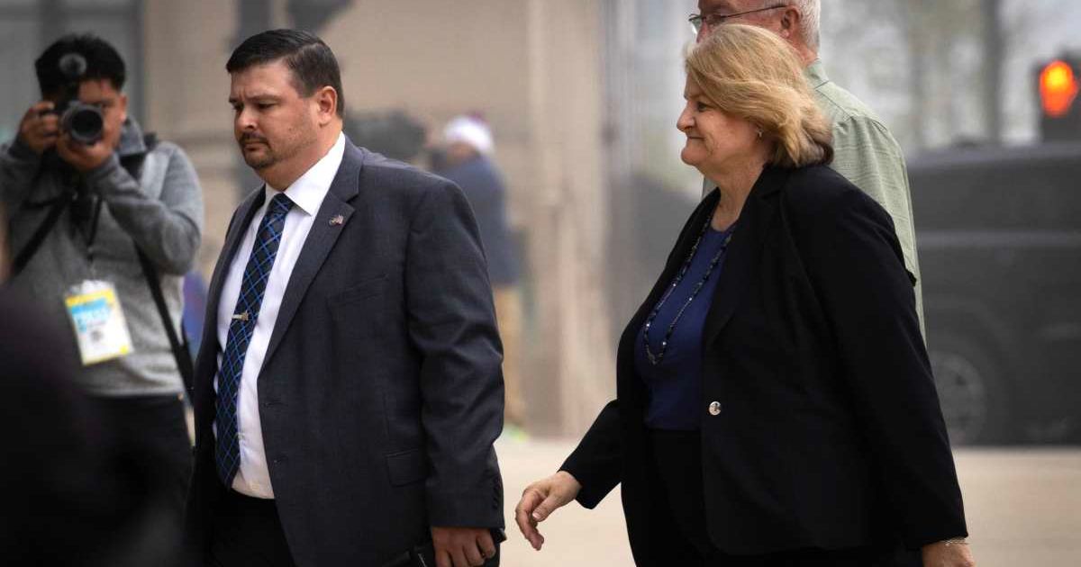 Wisconsin Circuit Judge Hannah Dugan was fined $5,000 after being convicted of helping a Mexican national avoid ICE agents during a courthouse arrest (Scott Olson/Getty Images)