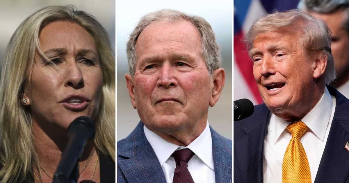 Marjorie Taylor Greene sharply criticized President Donald Trump after the collapse of the US-Iran ceasefire and the resumption of military action (Getty Images/ AP Images)