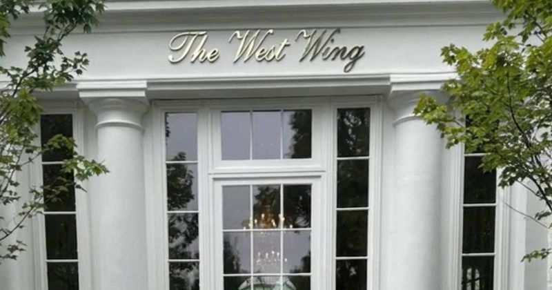 Trump unveils new gold West Wing signage in latest White House renovation