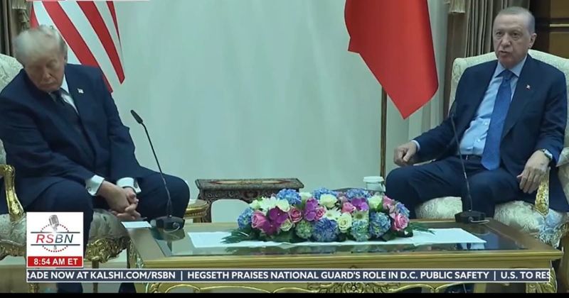 Fact Check: Did Trump doze off during his meeting with Turkey President Erdogan?