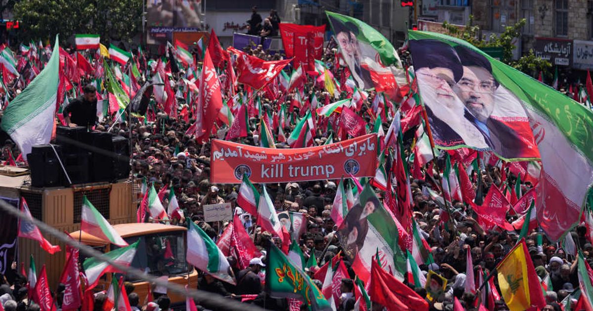 President Donald Trump offered a rare glimpse into the contingency measures he said were in place to address longstanding threats from Tehran (AP Photo/ Altaf Qadri)
