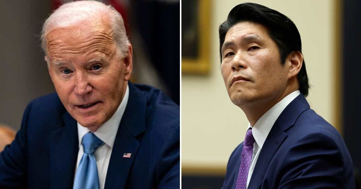 The dispute over private recordings of former President Joe Biden's talks with his biographer Robert Hur entered a new phase after an emergency court order halted their release (Kent Nishimura/Getty Images, Chip Somodevilla/Getty Images)
