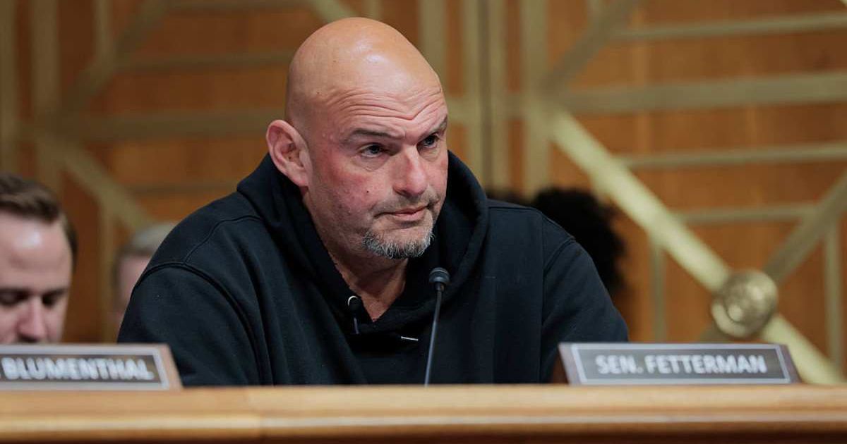 Democratic Sen John Fetterman fueled party-switch speculation by launching a joint fundraiser with a Republican senator for the 2026 midterms and 2028 election cycle (Getty Image)