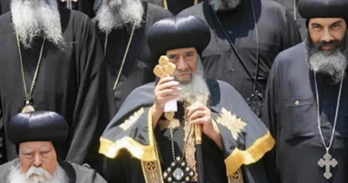 The post included an image of a group of Coptic Christian clerics in Egypt, even though it was presented alongside the claim about Dearborn (@terrencekwilliams/Facebook)
