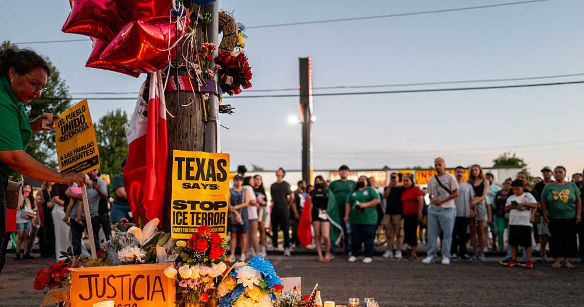 New video showed Lorenzo Salgado Araujo leaving home before 6 am and driving away about an hour later as an unmarked vehicle followed him (Getty Images)