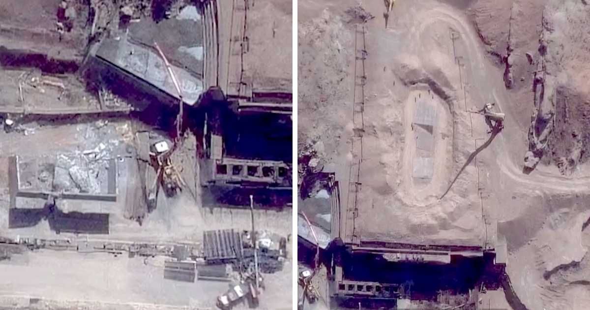 Satellite images raise questions about Iran's nuclear activity as tensions escalate, with US responding with a new round of military strikes (X @CNN)