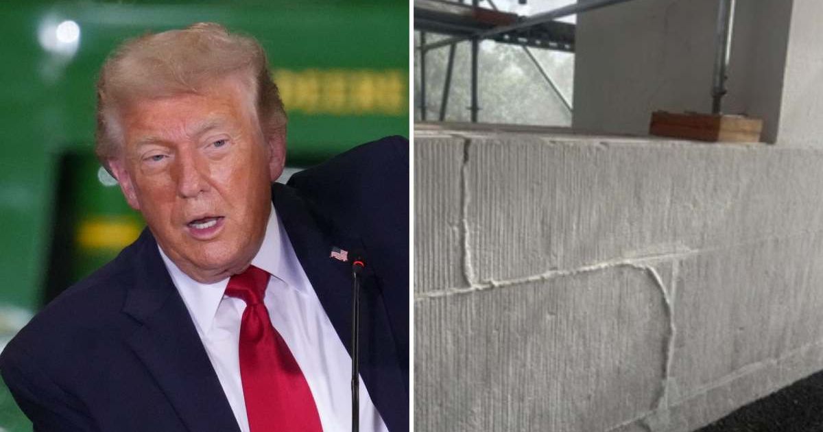 Donald Trump shared photographs of 'the horrible front of the White House' on Truth Social (AP Photo, Donald Trump/Truth Social)