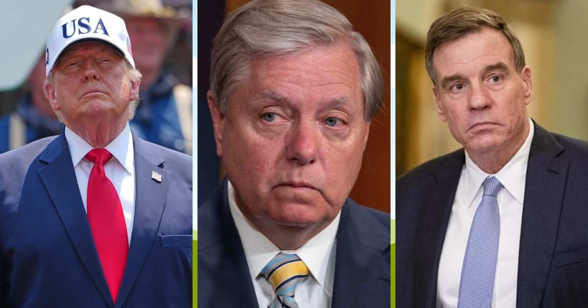Among those honoring Sen Lindsey Graham were President Donald Trump and Democratic Sen Mark Warner of Virginia, whose tributes underscored the respect Graham earned across party lines (AP Photo, Getty Images, Getty Images)