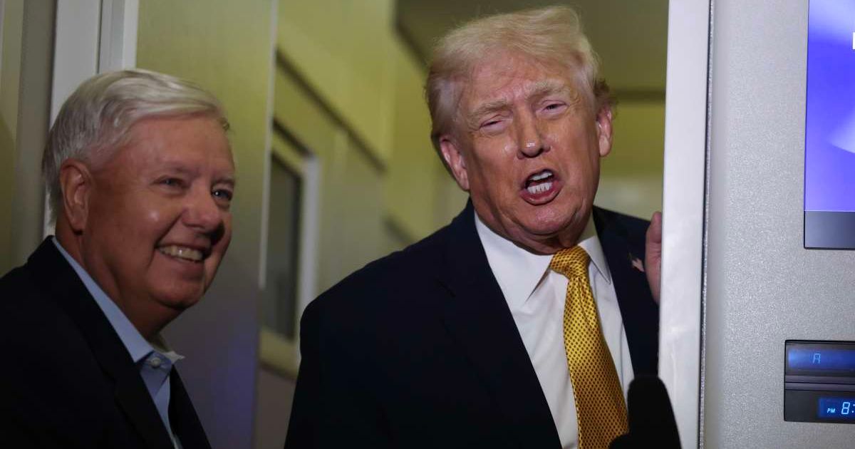 President Donald Trump said he had a preferred choice to succeed Lindsey Graham but declined to name the person out of respect to Graham (Joe Raedle/Getty Images)