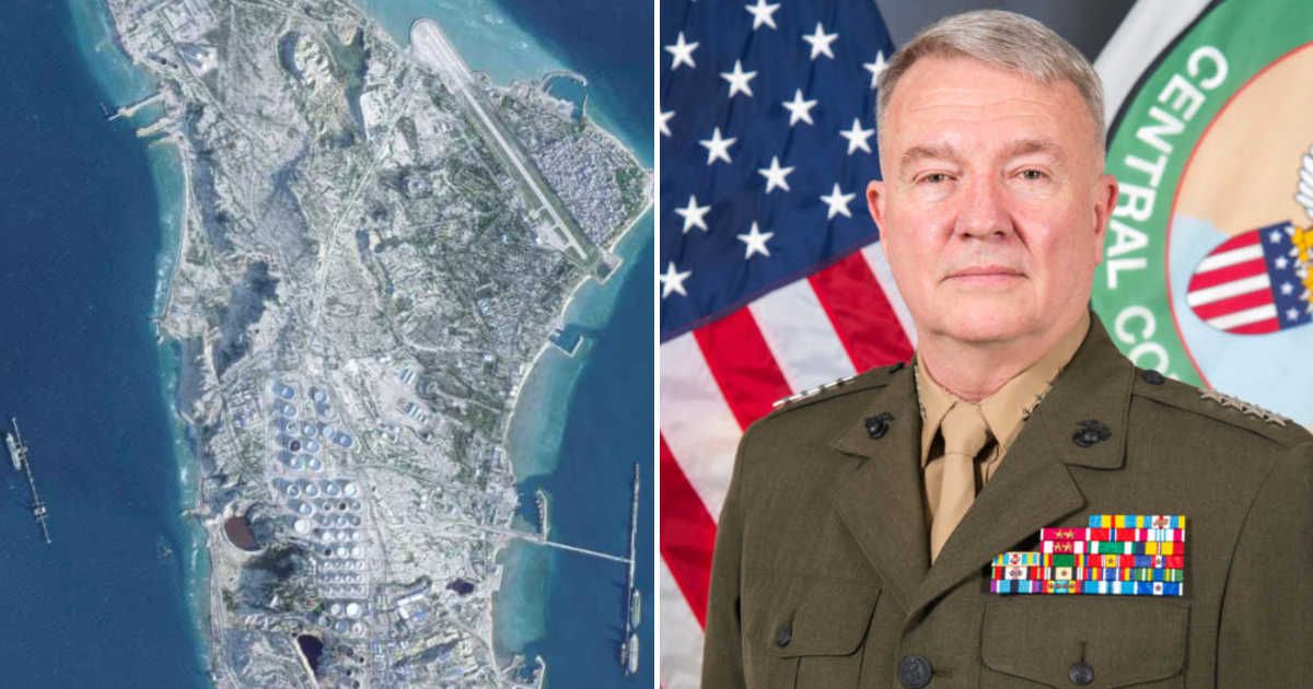 Retired Gen Frank McKenzie said seizing Iran's Kharg Island could strengthen the United States' position in future negotiations (www centcom mil, AP Photos) 