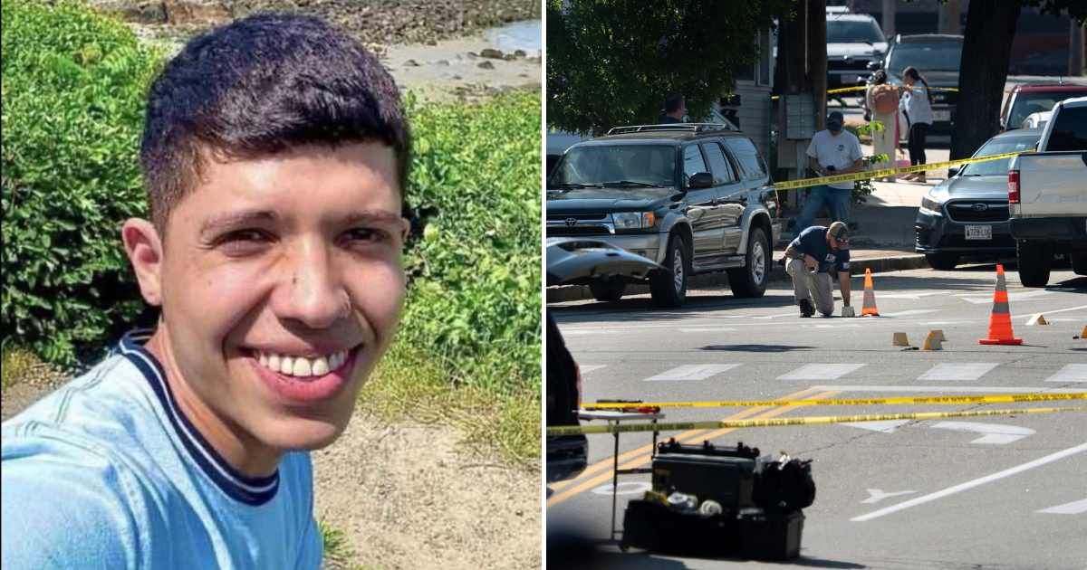 Joan Sebastian Guerrero's neighbor identified him as the Colombian man fatally shot in a car by an ICE agent on Monday, July 13, in Biddeford, Maine (@davenewworld_2/X, Gregory Rec/AP)
