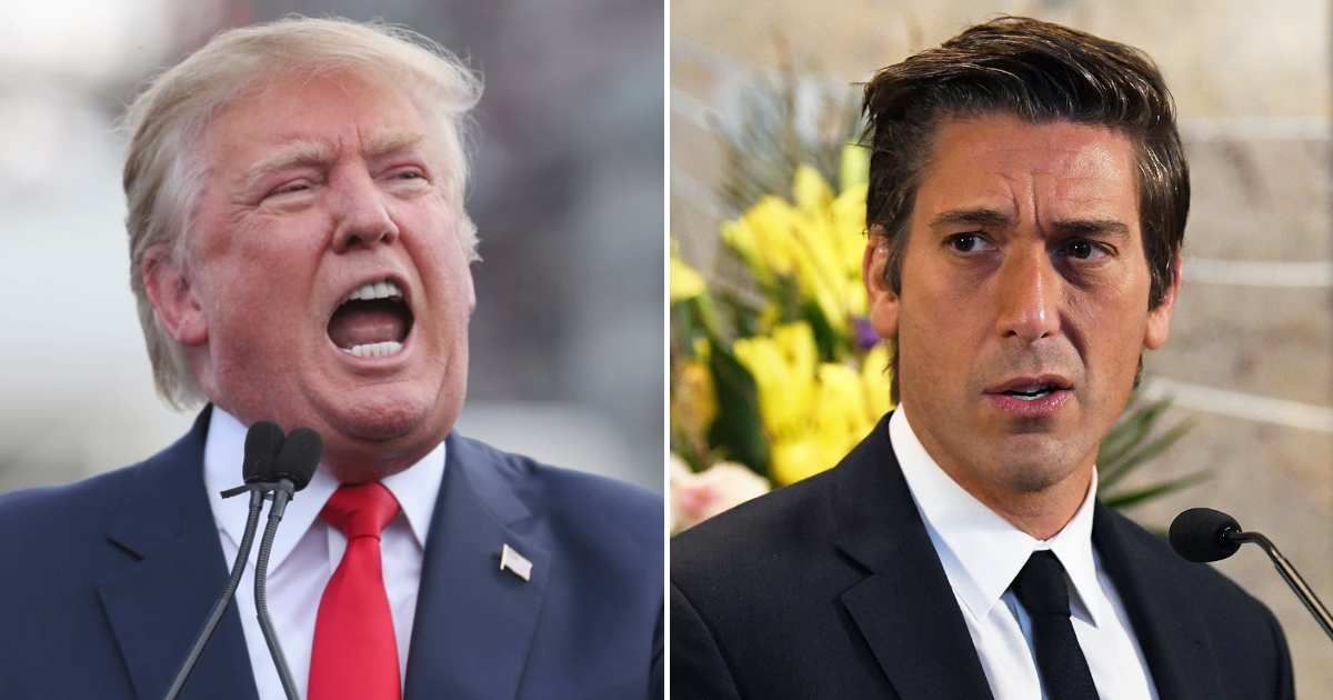 Trump accused David Muir of misleading viewers over the Reflecting Pool project (Getty Images) 