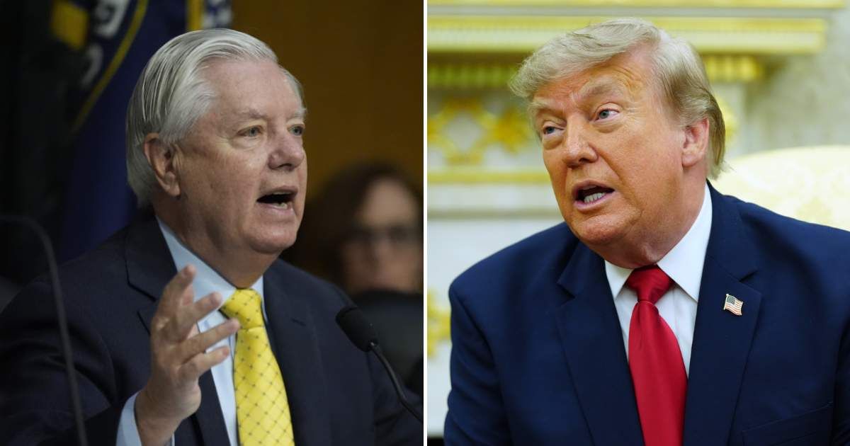 Trump said medical briefings convinced him Graham's death was consistent with a rare hereditary condition rather than criminal activity. (AP Photo/Manuel Balce Ceneta; AP Photo/Julia Demaree Nikhinson)