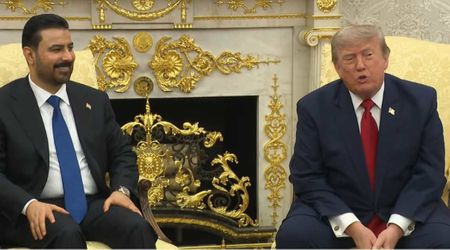 'I'm not happy about it!': Trump delivers surprise Oval Office quip to Iraqi prime minister