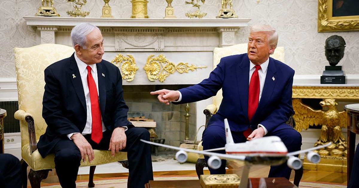 Netanyahu defended Israel's need for border security zones, highlighting growing differences over military deployments. (Kevin Dietsch/Getty Images)