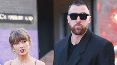 Taylor Swift debuts her new ring stack while attending friend's wedding with Travis Kelce
