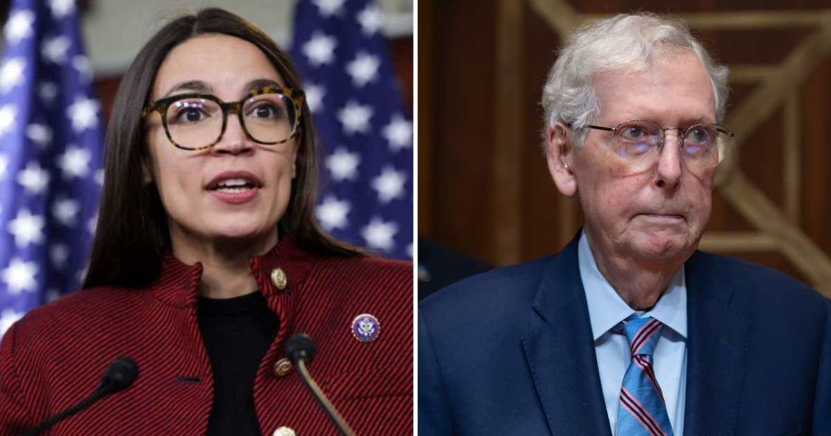 Mitch McConnell detailed his health issues as Alexandria Ocasio-Cortez questioned why lawmakers can be absent for months without public explanation (Getty Images, AP Photo)