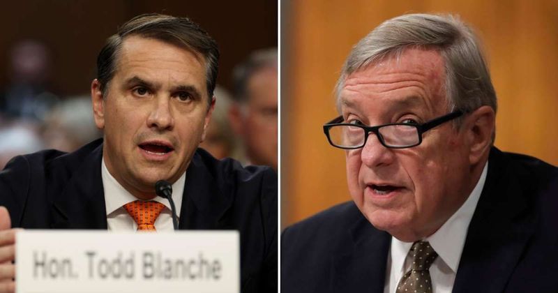 'You're still Trump's personal attorney': Durbin clashes with Blanche over DOJ trust, Epstein