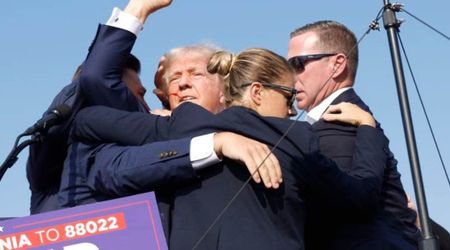 'It was an inside job': Widow of man killed shielding Trump rejects FBI's lone-shooter finding