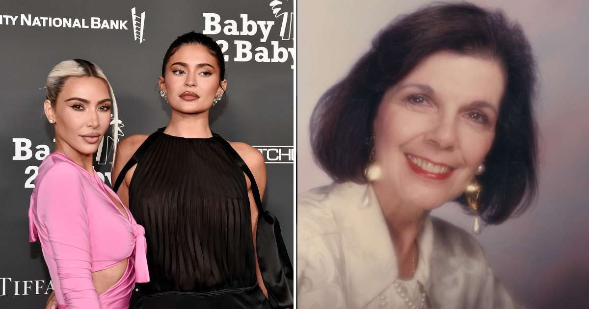 Kim Kardashian honored Mary Jo 'MJ' Campbell as her 'best friend' and 'safe place,' while Kylie Jenner also paid tribute to their late grandmother  (Rodin Eckenroth/Getty Images and Instagram/ @krisjenner)