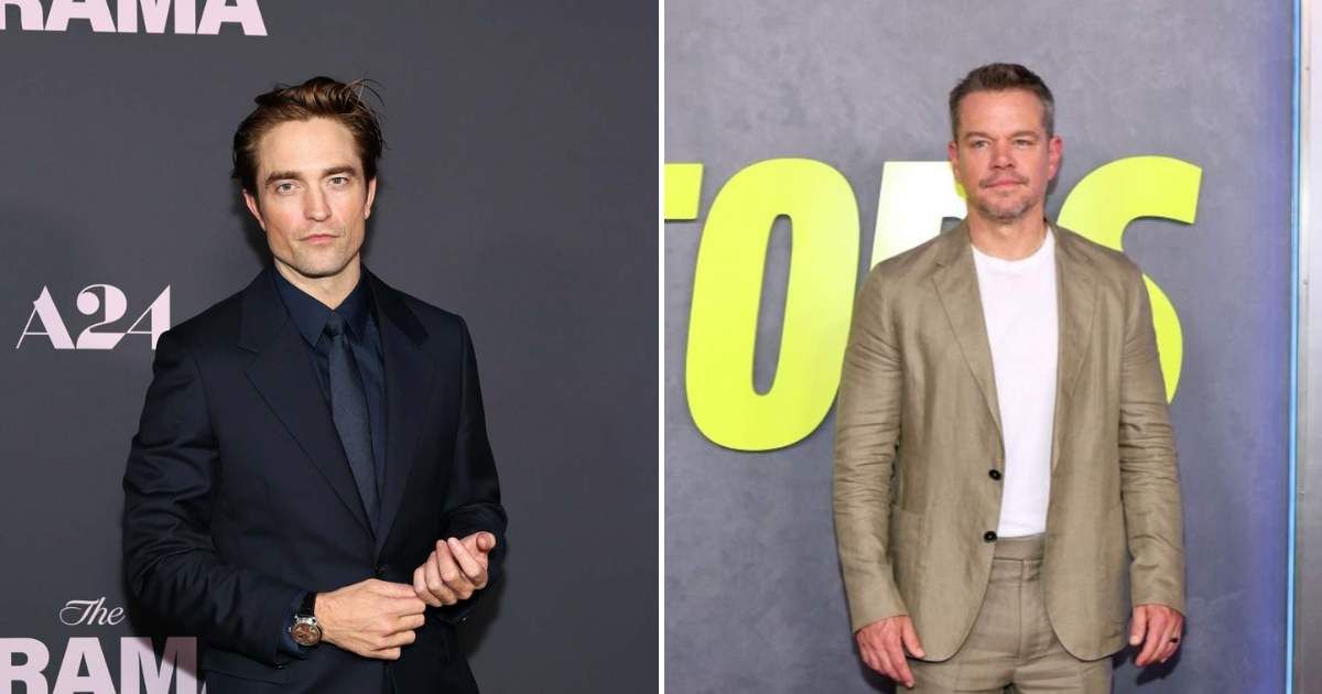 Robert Pattinson recalled mistaking Matt Damon's loud vocal warmups for bizarre behavior on the set of 'The Odyssey' (Getty Images)