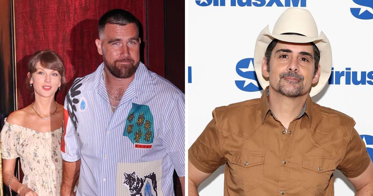 Brad Paisley revealed the personal message Taylor Swift and Travis Kelce included in their wedding invitation (Getty Images)