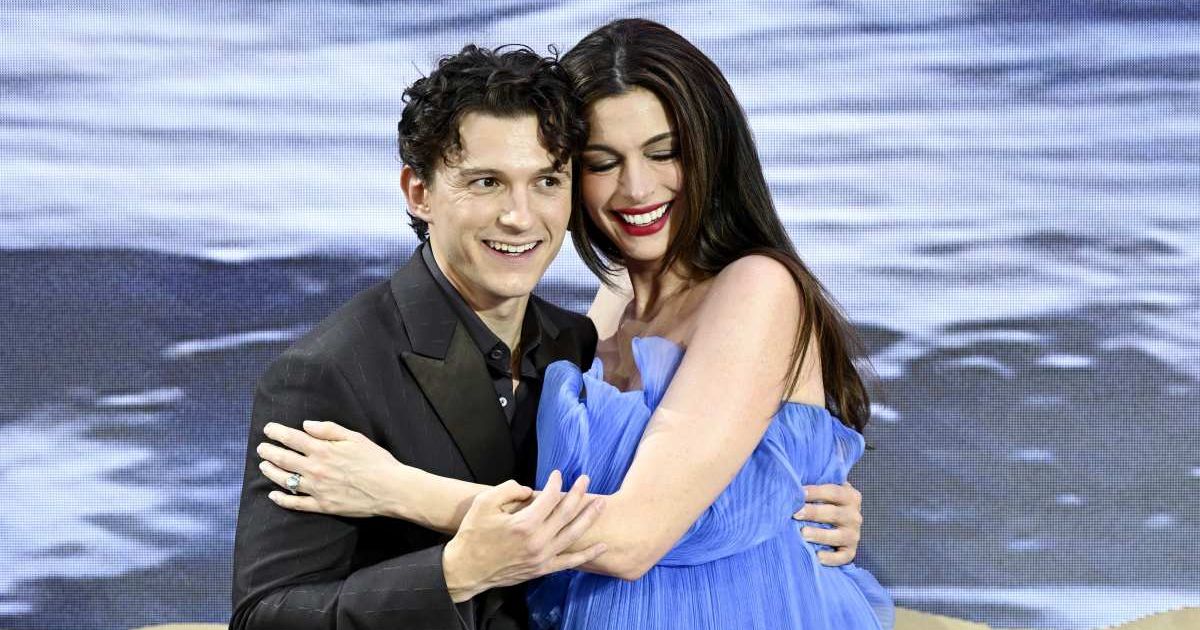Anne Hathaway applauded Tom Holland after learning his sobriety journey inspired a journalist's father to quit drinking (Gareth Cattermole/Getty Images)