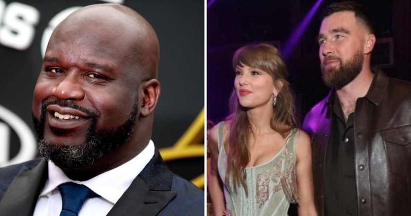 Shaquille O'Neal sarcastically 'thanks' Taylor Swift and Travis Kelce for leaving him off guest list