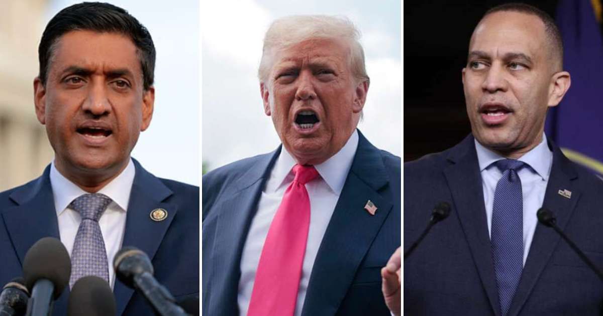 Following the deadly attack in Jordan, President Donald Trump backed the US response, while Hakeem Jeffries and Ro Khanna said no more American lives should be lost in the conflict (Getty Images)