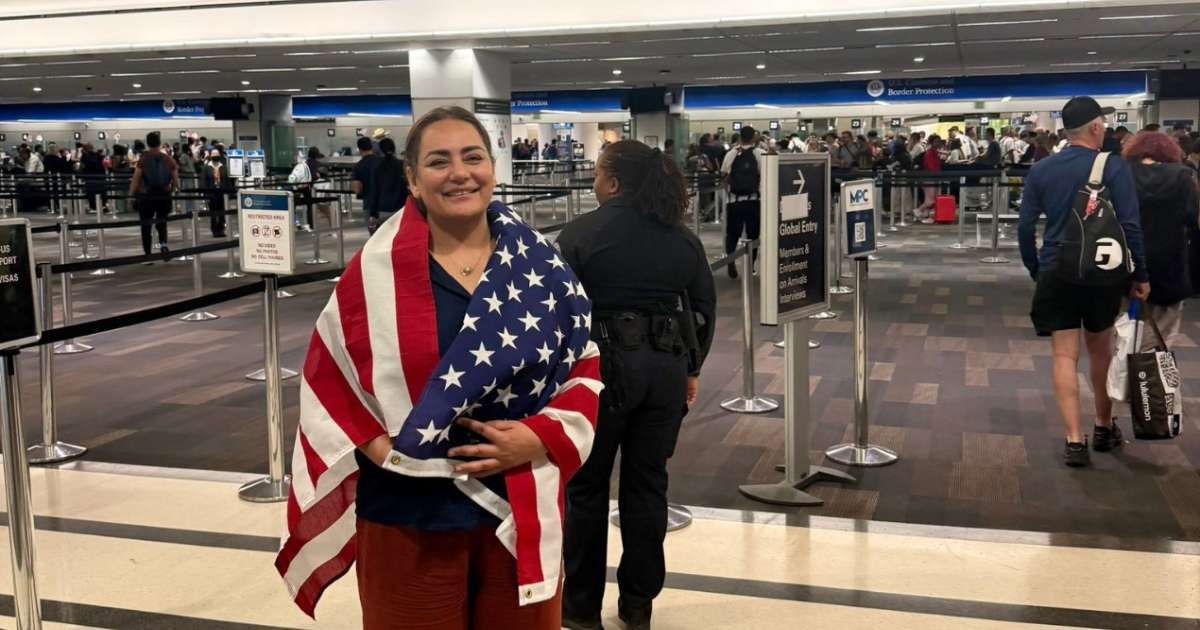 American citizen Dena Karari has returned to the United States after spending 566 days in detention in Iran (Screengrab/@JaredGenser/X)
