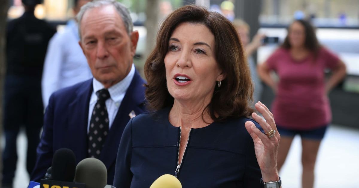 New York Governor Kathy Hochul argued that Americans should be able to cast their ballots knowing their votes will not be challenged or compromised (Getty Images)